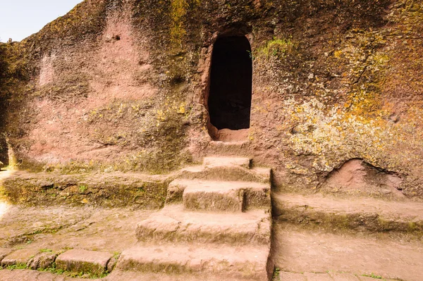 Etiopía, Lalibela. Iglesia moniolítica cortada en roca —  Fotos de Stock