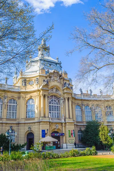 Architettura di Budapest, Ungheria, Museo dell'Agicoltura — Foto Stock