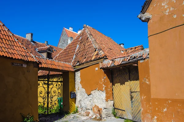 Historického centra (staré město) tallinn, Estonsko. Seznam světového dědictví UNESCO — Stock fotografie