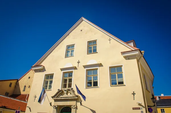 Historického centra (staré město) tallinn, Estonsko. Seznam světového dědictví UNESCO — Stock fotografie