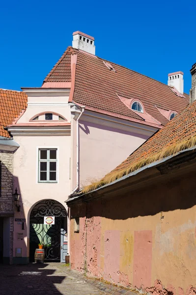 Historického centra (staré město) tallinn, Estonsko. Seznam světového dědictví UNESCO — Stock fotografie