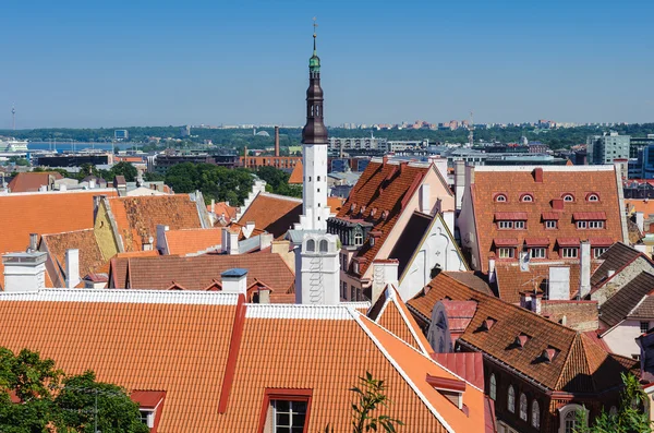 Tallinn, Estonya tarihi merkezi (eski şehir). UNESCO Dünya Mirası — Stok fotoğraf