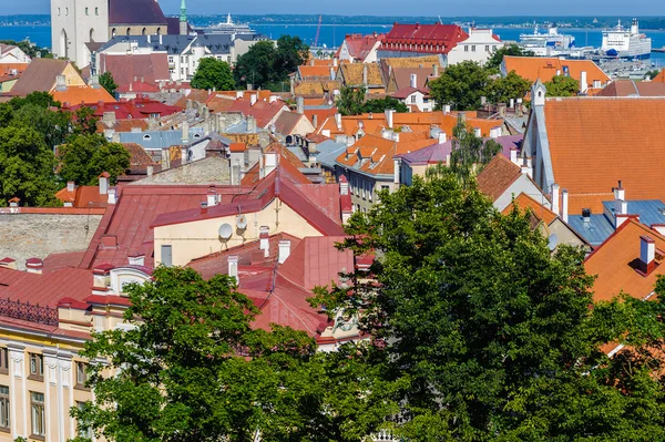 Historic Centre (Old Town) of Tallinn, Estonia. UNESCO World Heritage — Stock Photo, Image