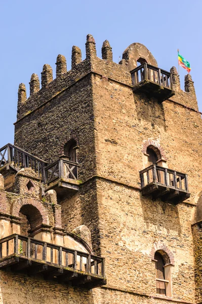 Kasteel van fasilides, gondar, Afrika — Stockfoto