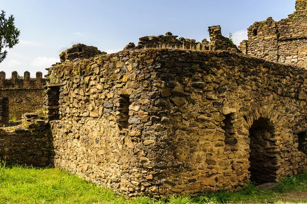 Hrad fasilides, císař gondar, Etiopie, Afrika — Stock fotografie