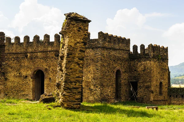 UNESCO Patrimonio de la Humanidad. Castillo de Fasilides en Gondar, Etiopía, África — Foto de Stock