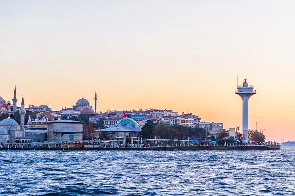 Udsigt fra Bosporus floden, Istanbul, Tyrkiet - Stock-foto