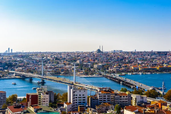 Vue depuis la tour Galata, Istanbul, Turquie — Photo