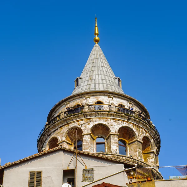 Kilátás a galata-torony, Isztambul, Törökország — Stock Fotó