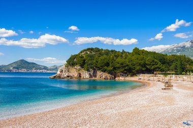 Budva riviera, sahil Karadağ