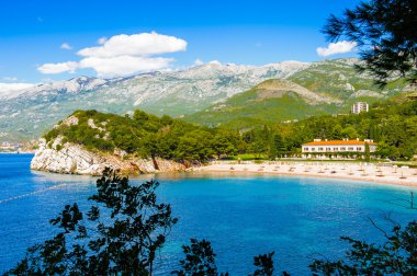 Budva riviera, sahil Karadağ