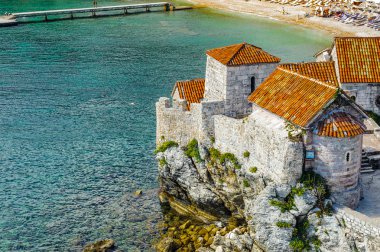 Budva riviera, sahil Karadağ