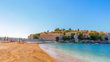 Budva riviera, sahil Karadağ