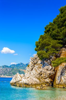 Budva riviera, sahil Karadağ