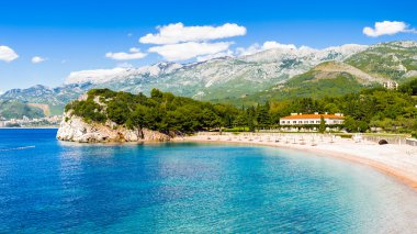 Budva riviera, sahil Karadağ