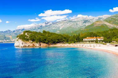 Budva riviera, sahil Karadağ