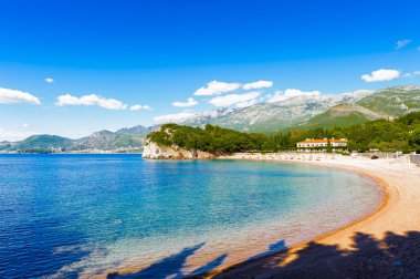 Budva riviera, sahil Karadağ
