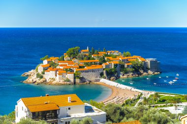 Budva riviera, sahil Karadağ