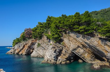 Budva riviera, sahil Karadağ