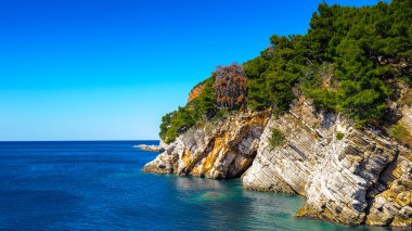 Budva riviera, sahil Karadağ