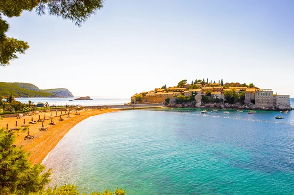 Budva riviera, kust van montenegro — Stockfoto