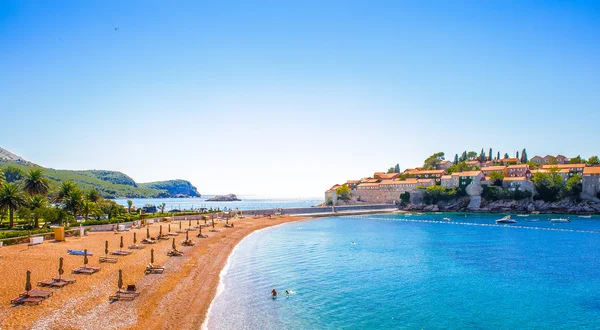 Budva riviera, kust van montenegro — Stockfoto