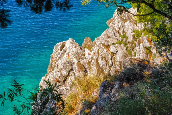 Budva riviera, costa de Montenegro — Fotografia de Stock