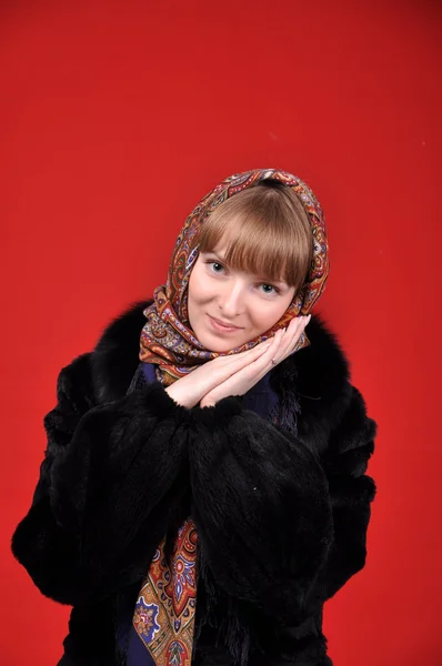 Russian beautiful girl — Stock Photo, Image