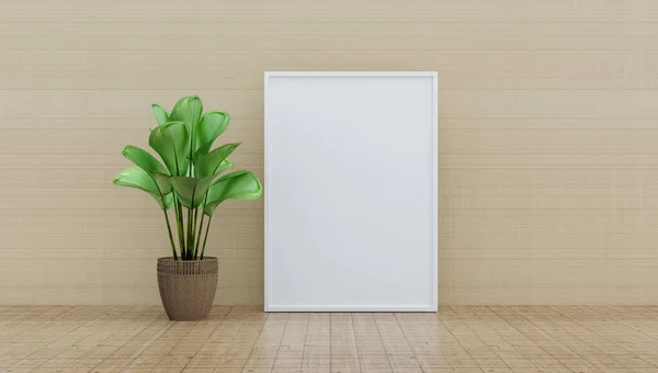 Nature Mock White Board Cleaning Room Illustrations Rendering — Stockfoto
