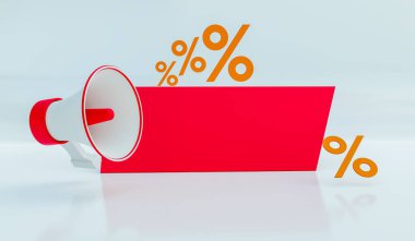 Satışa kapalı promosyon modelleme, 3D illüstrasyon oluşturma