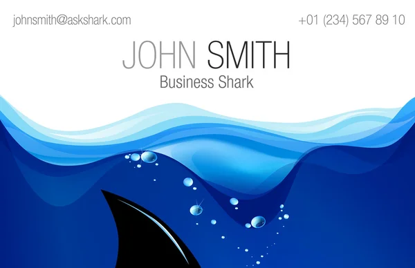 Business card for business shark. — Stock Photo, Image