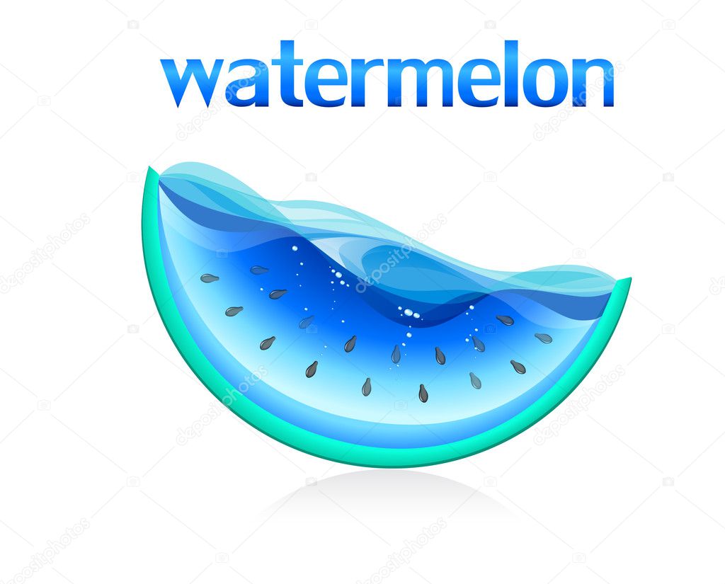 Vector logo template. Watermelon creative concept