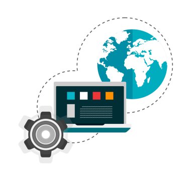 web ve mobil hizmetler ve uygulamalar için düz tasarım konsepti simgeler kümesi. dijital pazarlama, duyarlı için simgeler web tasarım ve web geliştirme.