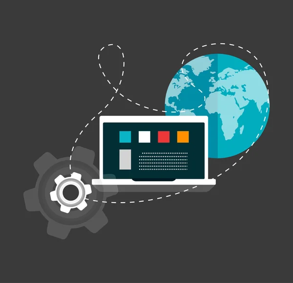 web ve mobil hizmetler ve uygulamalar için düz tasarım konsepti simgeler kümesi. dijital pazarlama, duyarlı için simgeler web tasarım ve web geliştirme.