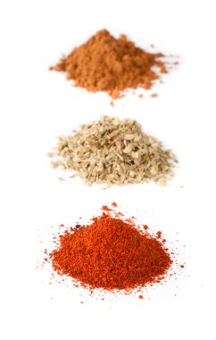 baharat beyaz zemin üzerine ayrıntı