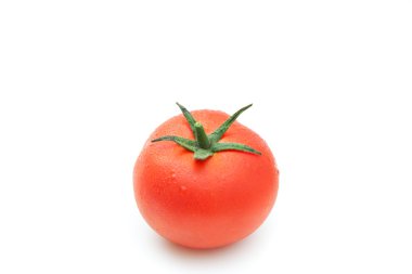 Beyaz arkaplanda domates