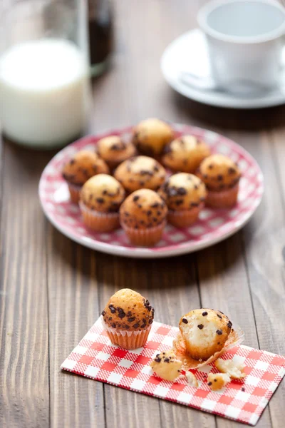 Muffins aux cupcakes au chocolat — Photo