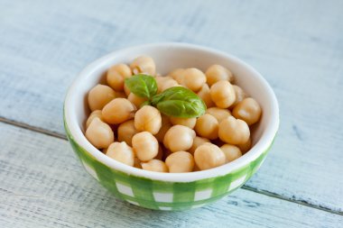 A bowl of chickpeas