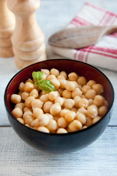 Schüssel Kichererbsen — Stockfoto