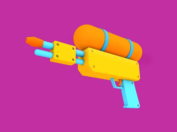 Water Gun Render Songkran Festival Thailand Concept Plastic Water Gun — Stock Photo, Image