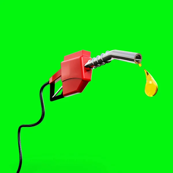 Arka planda izole edilmiş benzin dizel yakıt enjektörü benzininin 3 boyutlu illüstrasyonu sanat tasarımı petrol pompa şablonu. Soyut konsept pompa pompası yağ bırakma grafikleri. Düşürme gerçekçi 3d ile yakıt başlığı