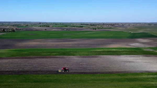 Preparing Plot Spring Sowing Aradac Banat Serbia — Φωτογραφία Αρχείου