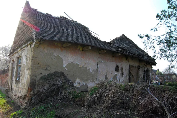 Samos Serbia April 2014 Old Abandoned House Samos Banat Vojvodina — Zdjęcie stockowe