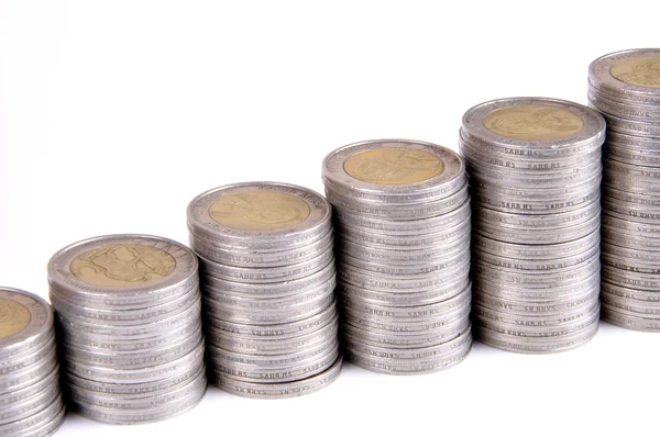 Pilha de moedas. — Fotografia de Stock
