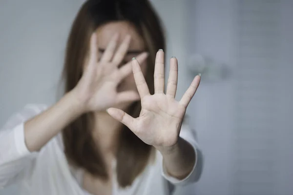 Nők Elleni Erőszak Megállítása Szexuális Zaklatás Nemi Erőszak Családon Belüli — Stock Fotó