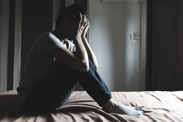 Donna Che Sottolineato Severamente Depressione Violenza Domestica — Foto Stock