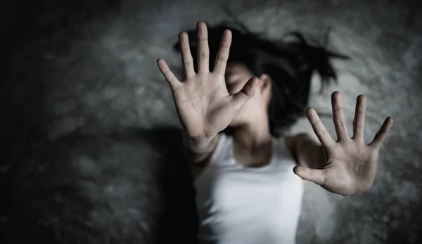 Detener Violencia Contra Las Mujeres Violencia Doméstica Violación Del Día —  Fotos de Stock