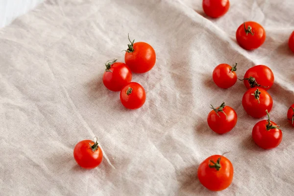 Tomates Rojos Maduros Listos Para Comer Vista Lateral Copiar Espacio — Foto de Stock