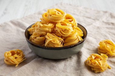 Ev yapımı Organik Kuru Tagliatelle Makarnası.. 