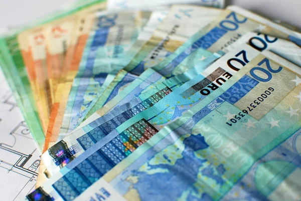 Деньги, евро . — стоковое фото